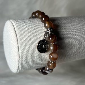 Beads of Life Kaleidoscope Stretch Bracelet with Tree of Life